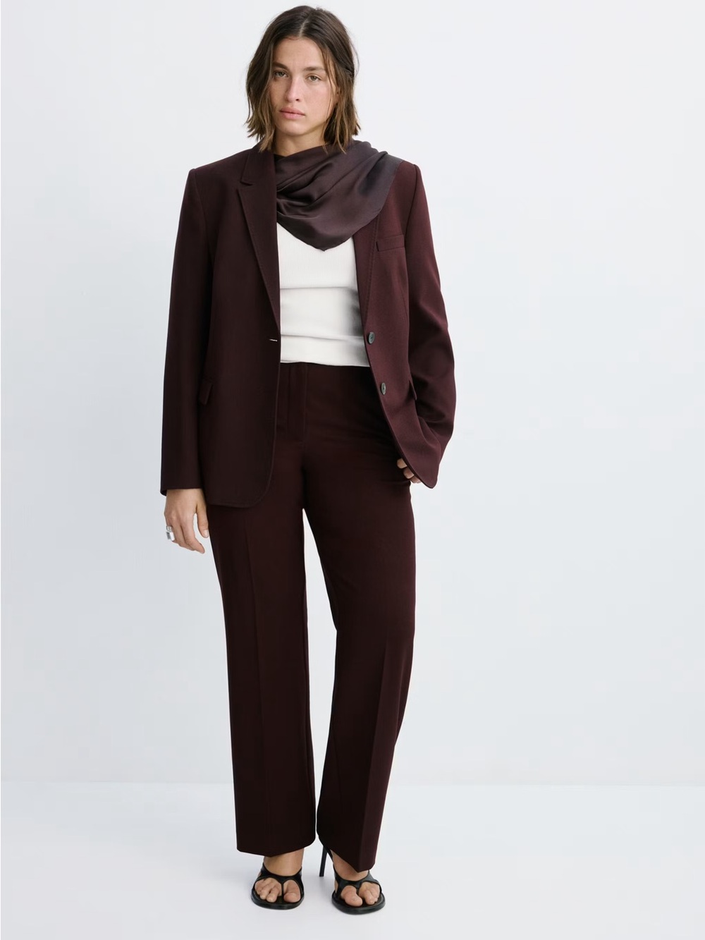 NWT (size L) Mango STRAIGHT-FIT SUIT BLAZER
